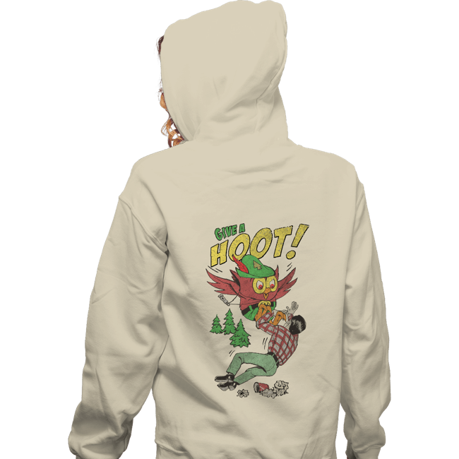 Secret_Shirts Zippered Hoodies, Unisex / Small / White Give A Hoot