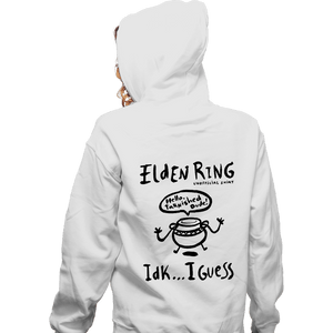 Secret_Shirts Zippered Hoodies, Unisex / Small / White Hello Tarnished Dude