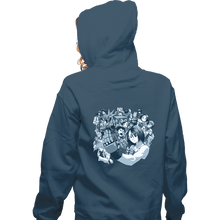 Load image into Gallery viewer, Shirts Zippered Hoodies, Unisex / Small / Indigo Blue Rival Schools
