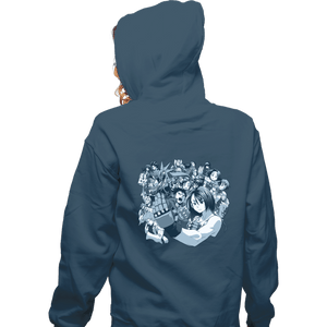 Shirts Zippered Hoodies, Unisex / Small / Indigo Blue Rival Schools