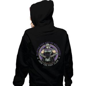 Daily_Deal_Shirts Zippered Hoodies, Unisex / Small / Black Join The Foot Clan