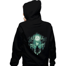 Load image into Gallery viewer, Secret_Shirts Zippered Hoodies, Unisex / Small / Black The Hero Crest
