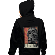Load image into Gallery viewer, Shirts Zippered Hoodies, Unisex / Small / Black Terminate
