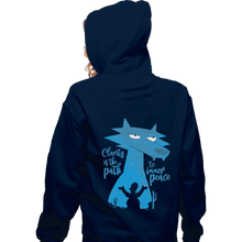 Load image into Gallery viewer, Shirts Zippered Hoodies, Unisex / Small / Navy Space Coyote
