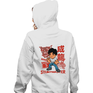 Shirts Zippered Hoodies, Unisex / Small / White Stuntmaster