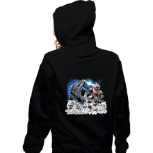 Load image into Gallery viewer, Daily_Deal_Shirts Zippered Hoodies, Unisex / Small / Black Godzilla VS Megazord
