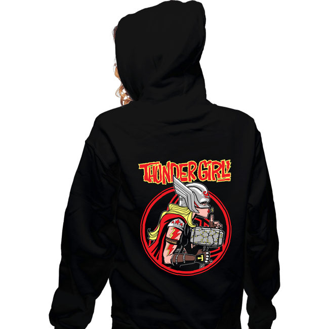 Secret_Shirts Zippered Hoodies, Unisex / Small / Black Thundergirl