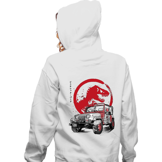 Daily_Deal_Shirts Zippered Hoodies, Unisex / Small / White YJ Sahara sumi-e