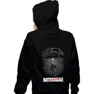 Daily_Deal_Shirts Zippered Hoodies, Unisex / Small / Black To The Batmobile