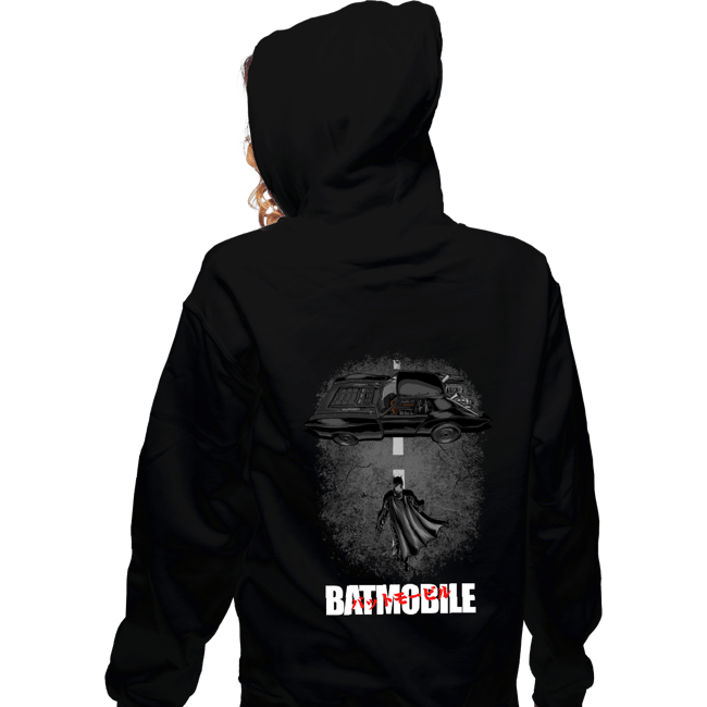 Daily_Deal_Shirts Zippered Hoodies, Unisex / Small / Black To The Batmobile