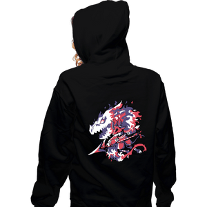 Daily_Deal_Shirts Zippered Hoodies, Unisex / Small / Black Dragon Knight