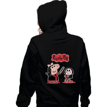 Load image into Gallery viewer, Shirts Pullover Hoodies, Unisex / Small / Black Puzzle Pig
