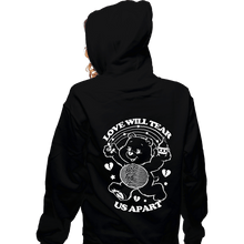 Load image into Gallery viewer, Shirts Zippered Hoodies, Unisex / Small / Black Tear Bear
