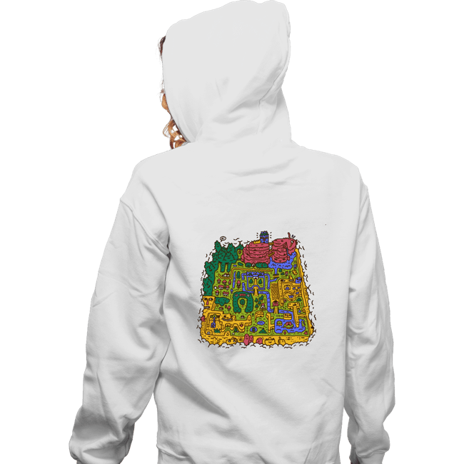 Secret_Shirts Zippered Hoodies, Unisex / Small / White Light World Map