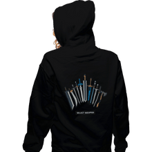 Load image into Gallery viewer, Daily_Deal_Shirts Zippered Hoodies, Unisex / Small / Black Select Weapon
