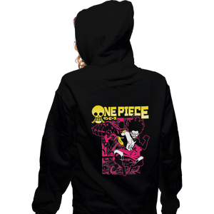 Secret_Shirts Zippered Hoodies, Unisex / Small / Black Luffy Metal