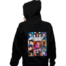 Load image into Gallery viewer, Daily_Deal_Shirts Zippered Hoodies, Unisex / Small / Black The Wandering Samurai
