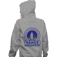 Load image into Gallery viewer, Secret_Shirts Zippered Hoodies, Unisex / Small / Sports Grey Vance Refrigeration
