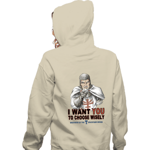Shirts Zippered Hoodies, Unisex / Small / White Choose Wisely
