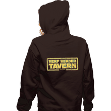 Load image into Gallery viewer, Secret_Shirts Zippered Hoodies, Unisex / Small / Dark Chocolate Nerf Herder Tavern!
