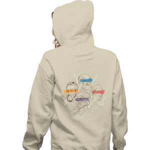 Shirts Zippered Hoodies, Unisex / Small / White Artists In Masks