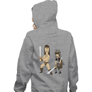 Shirts Zippered Hoodies, Unisex / Small / Sports Grey The Barbarian And The Thief