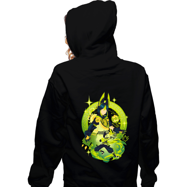 Shirts Zippered Hoodies, Unisex / Small / Black Verdant Strider Tighnari