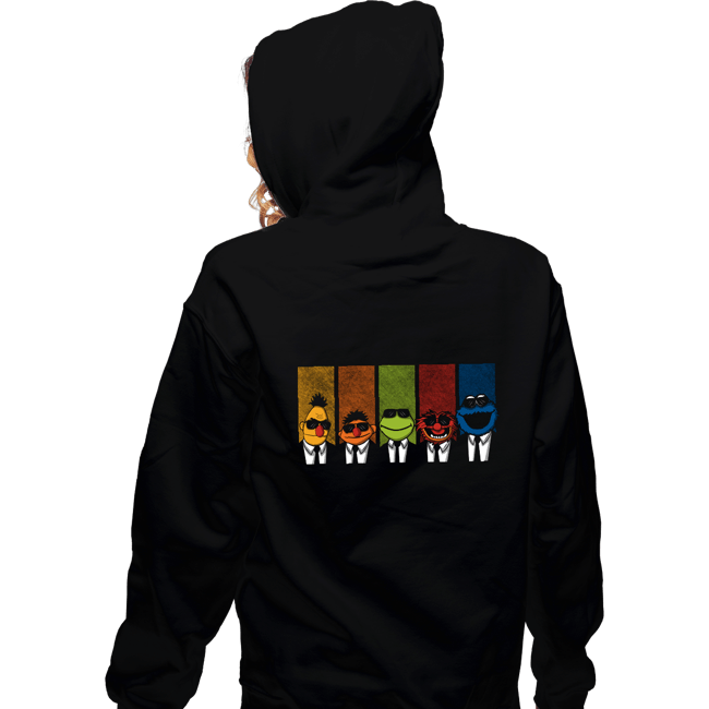 Daily_Deal_Shirts Zippered Hoodies, Unisex / Small / Black Reservoir Muppets