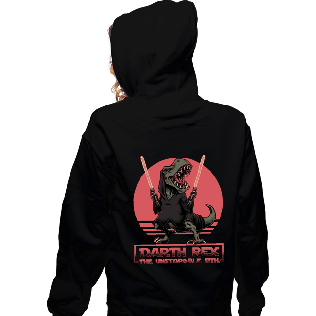 Daily_Deal_Shirts Zippered Hoodies, Unisex / Small / Black Darth Rex