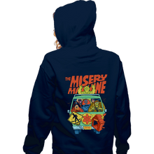 Load image into Gallery viewer, Secret_Shirts Zippered Hoodies, Unisex / Small / Navy Misery Machine
