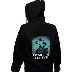 Shirts Zippered Hoodies, Unisex / Small / Black Believe In Magic