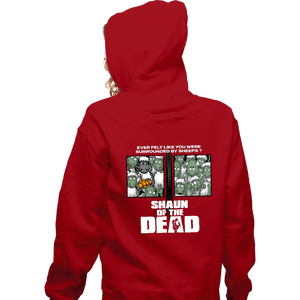 Shirts Zippered Hoodies, Unisex / Small / Red Sheep Of The Dead