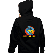Load image into Gallery viewer, Daily_Deal_Shirts Zippered Hoodies, Unisex / Small / Black Mortal Duel
