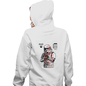 Daily_Deal_Shirts Zippered Hoodies, Unisex / Small / White Rebel Combat Academy