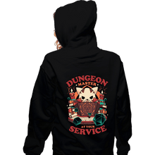 Load image into Gallery viewer, Daily_Deal_Shirts Zippered Hoodies, Unisex / Small / Black Dungeon Master&#39;s Call

