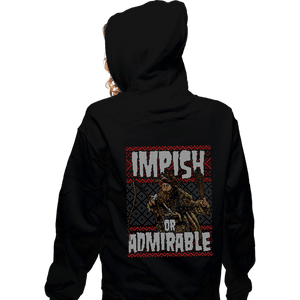 Shirts Zippered Hoodies, Unisex / Small / Black Impish Or Admirable