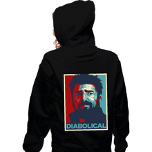 Load image into Gallery viewer, Daily_Deal_Shirts Zippered Hoodies, Unisex / Small / Black Diabolical
