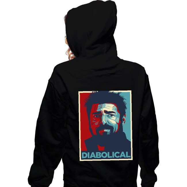 Daily_Deal_Shirts Zippered Hoodies, Unisex / Small / Black Diabolical