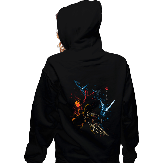 Daily_Deal_Shirts Zippered Hoodies, Unisex / Small / Black Mortal Fighters