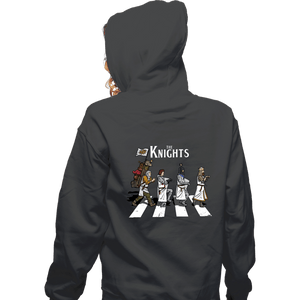 Daily_Deal_Shirts Zippered Hoodies, Unisex / Small / Dark Heather The Knights Road