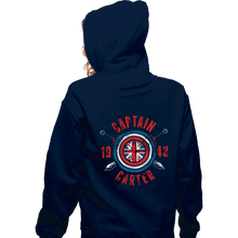 Load image into Gallery viewer, Secret_Shirts Zippered Hoodies, Unisex / Small / Navy Capt Carter
