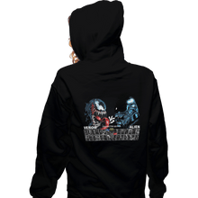 Load image into Gallery viewer, Shirts Zippered Hoodies, Unisex / Small / Black Select Venom VS Alien
