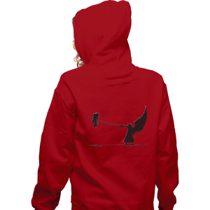 Shirts Zippered Hoodies, Unisex / Small / Red Despair