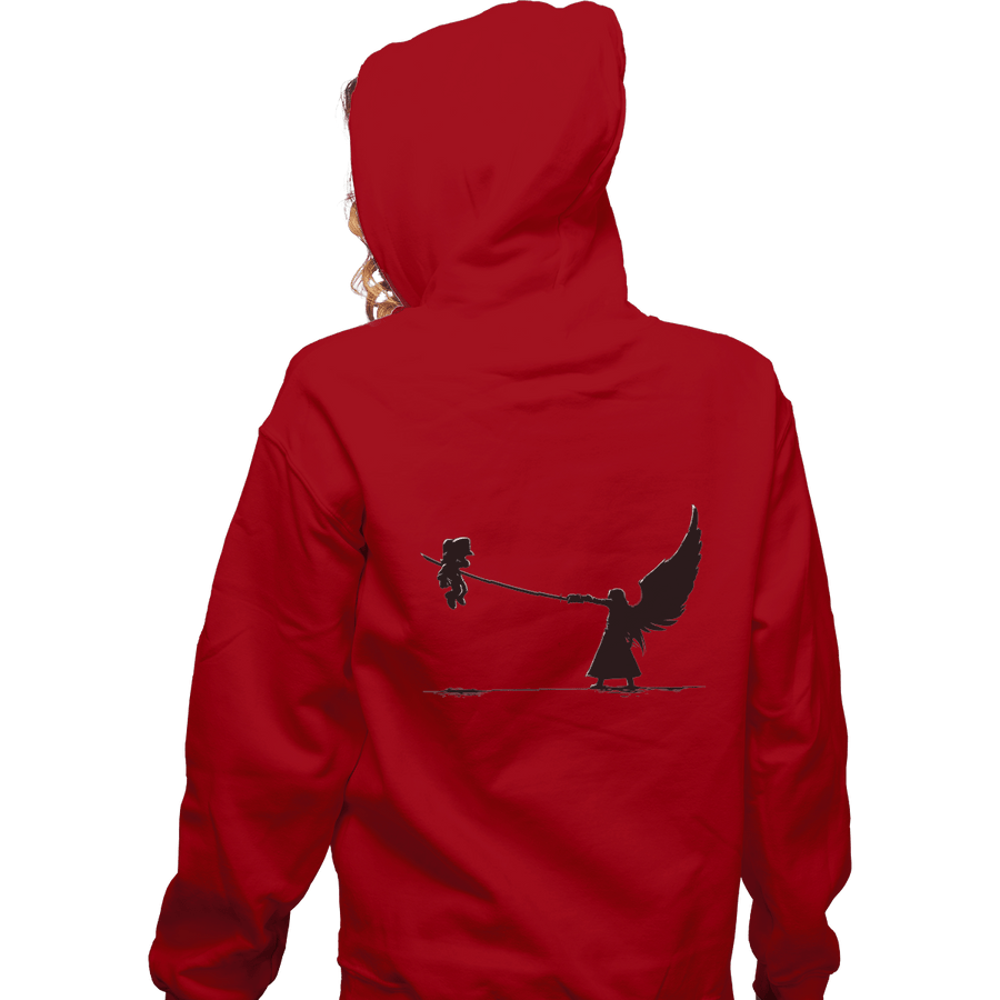 Shirts Zippered Hoodies, Unisex / Small / Red Despair