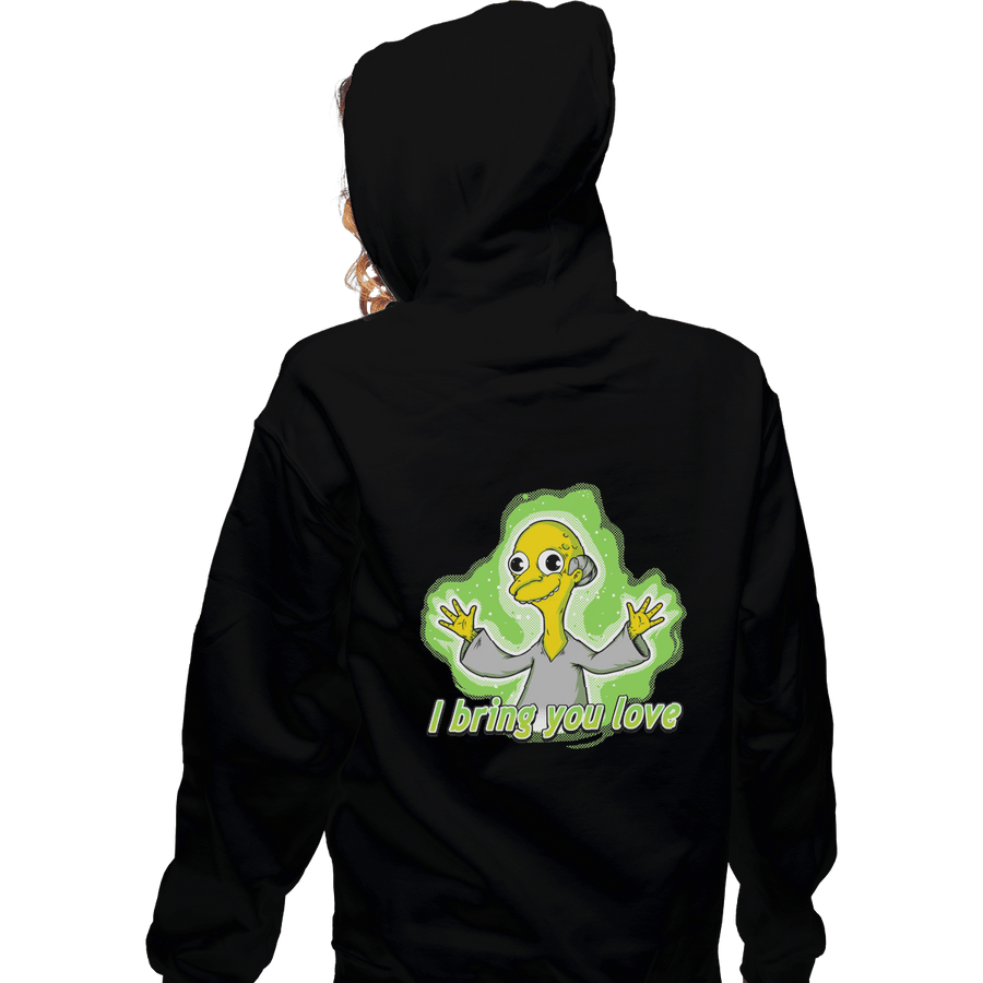 Shirts Zippered Hoodies, Unisex / Small / Black I Bring You Love