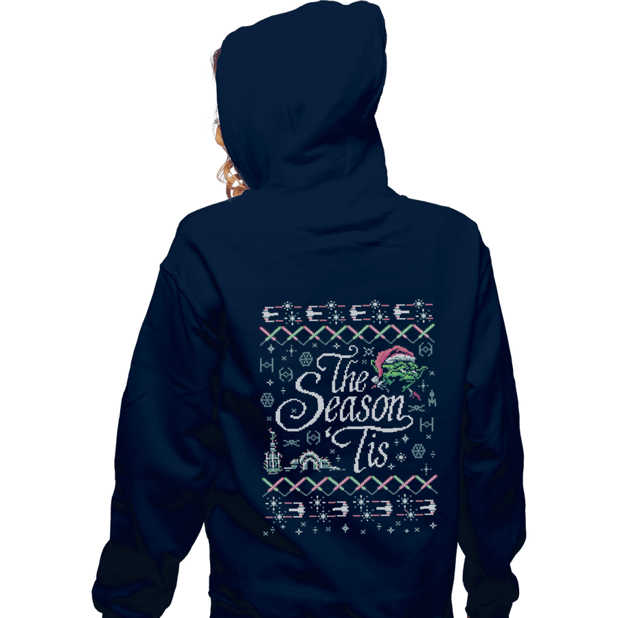 Shirts Zippered Hoodies, Unisex / Small / Navy The Season 'Tis