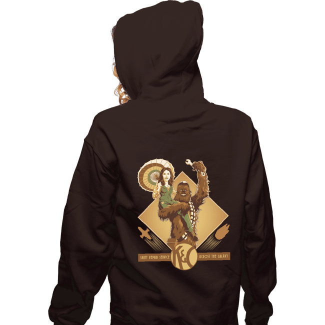 Shirts Zippered Hoodies, Unisex / Small / Dark Chocolate Shiny Repair Service