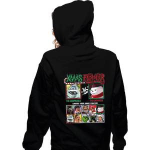 Daily_Deal_Shirts Zippered Hoodies, Unisex / Small / Black Xmas Fighter