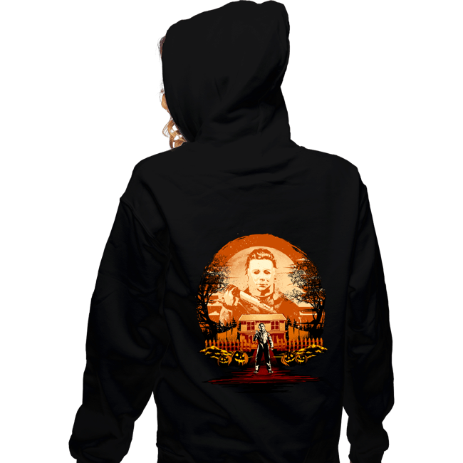 Daily_Deal_Shirts Zippered Hoodies, Unisex / Small / Black Michael's Attack