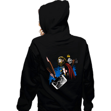 Load image into Gallery viewer, Daily_Deal_Shirts Zippered Hoodies, Unisex / Small / Black The Hammer Returns
